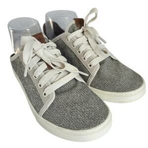 OluKai Pehuea Lī Sneakers Women's 7 Gray Tan Neutral Comfort Casual Outdoors
